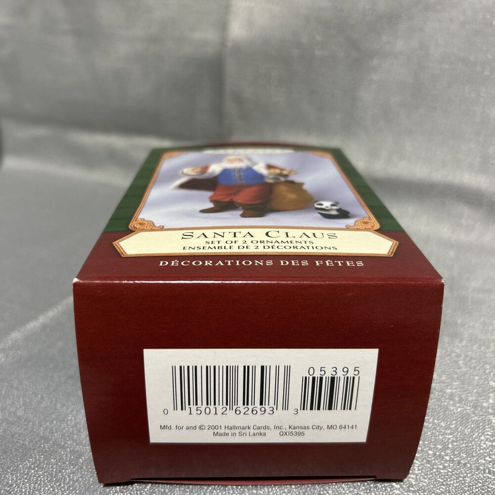 Hallmark Keepsake Christmas Tree Ornament Santa Claus Set Vintage 2001‎ - Picture 11 of 11